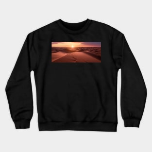 Sahara desert at sunset Crewneck Sweatshirt